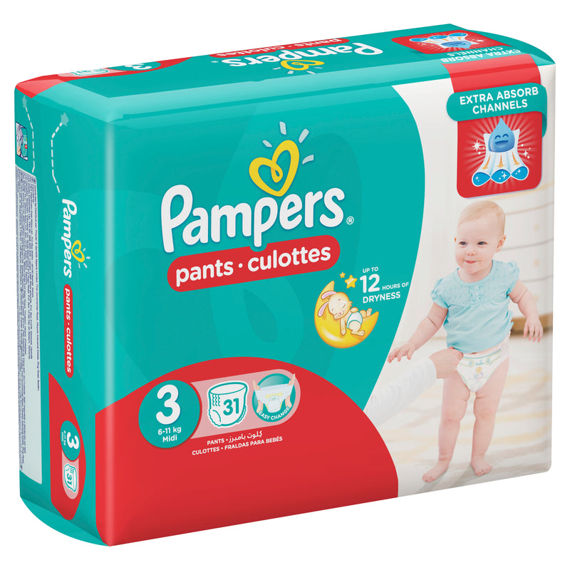 Pampers Pants Midi Size 3, (31 Counts)