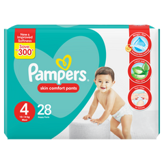 Pampers Pants Diapers Medium Size 4, (28 count)