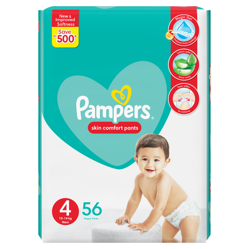 Pampers Pants Maxi Size 4, ( 56 Count)