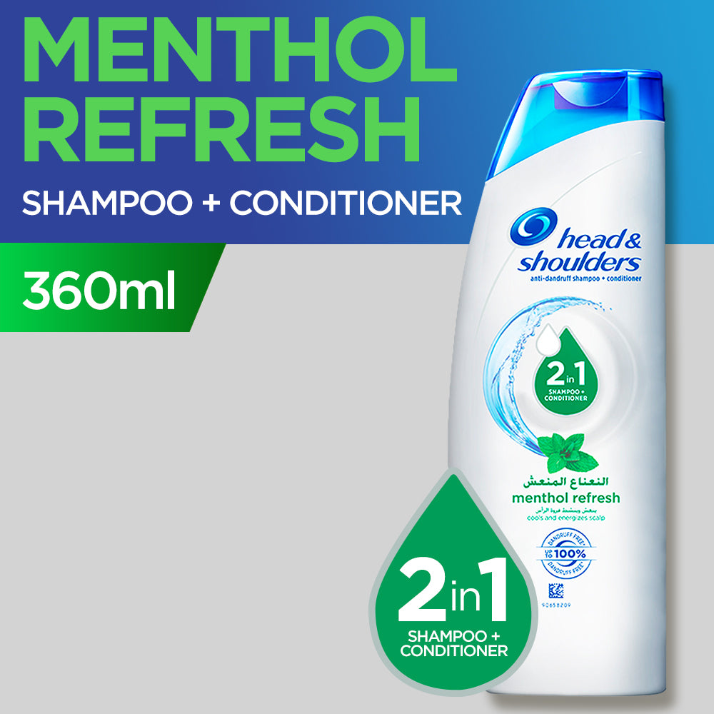 Head & Shoulders Menthol Refresh 2-In-1 360ml