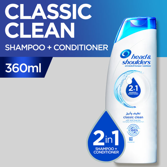 Head & Shoulders Classic Clean 2-In-1 360 ML