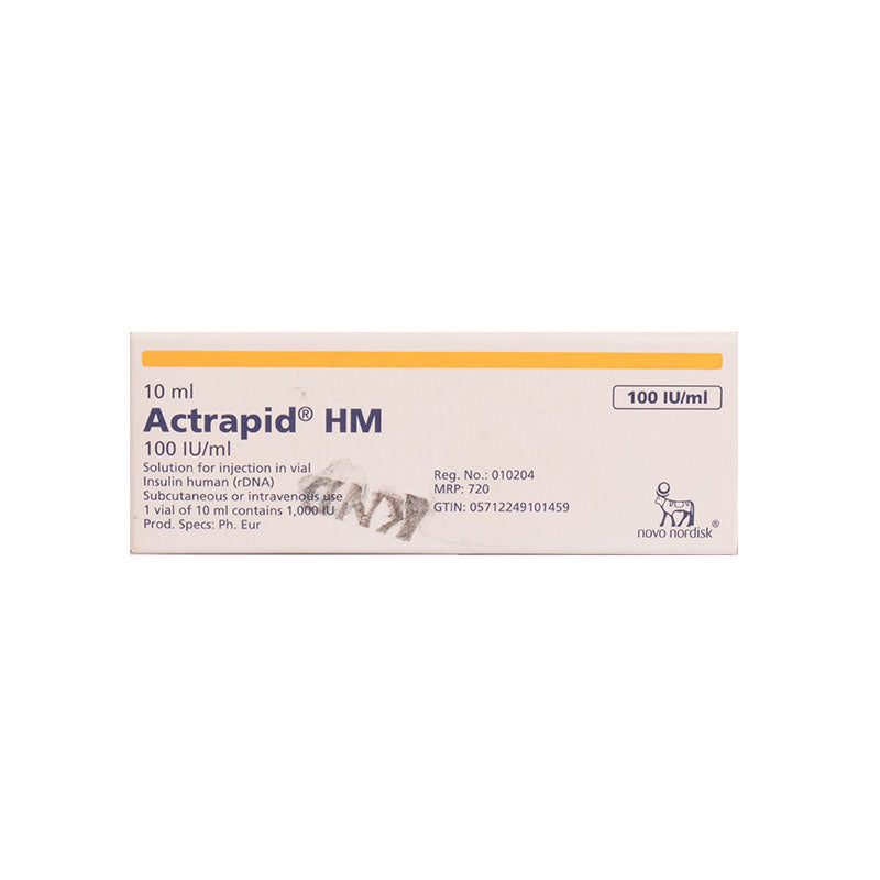 Actrapid HM Insulin 100 IU 1Vialx10ml