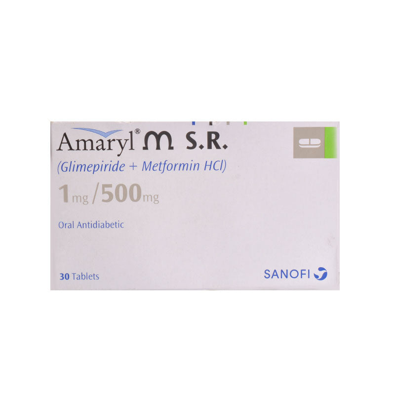 Amaryl Msr 1Mg+500Mg Tablet