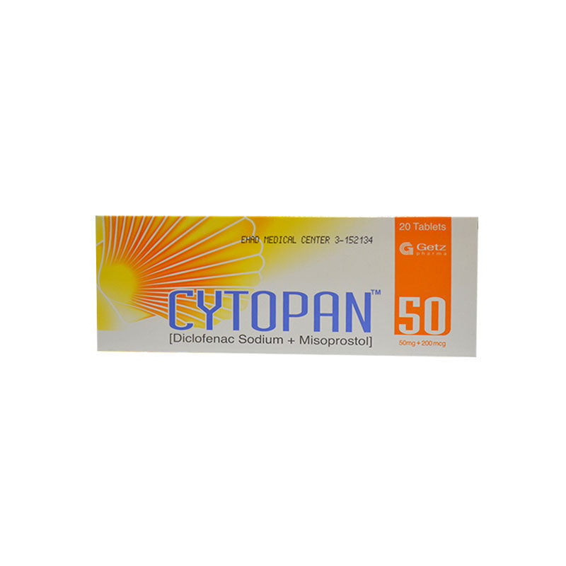 Cytopan 50mg/200mcg Tablets