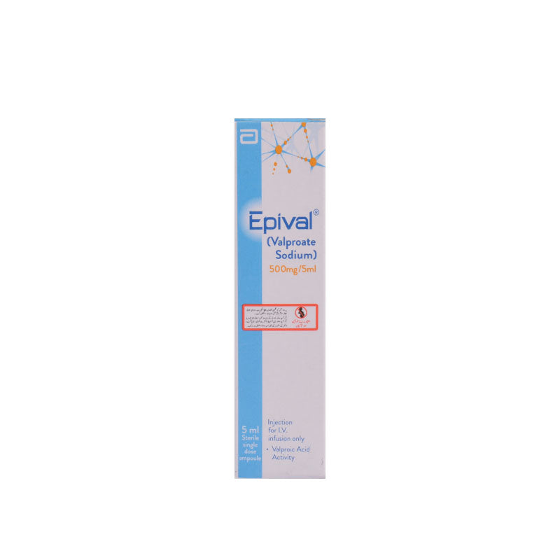 Epival 500mg Injection 5ml Ampoule