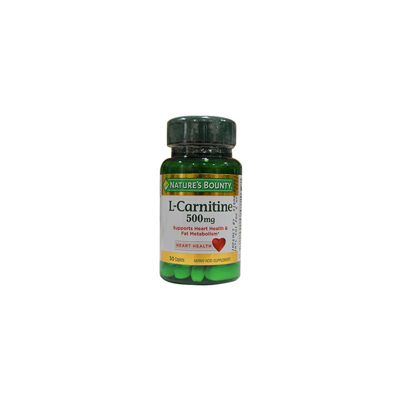 Natures Bounty L-Carnitine 500mg 30 Caplets