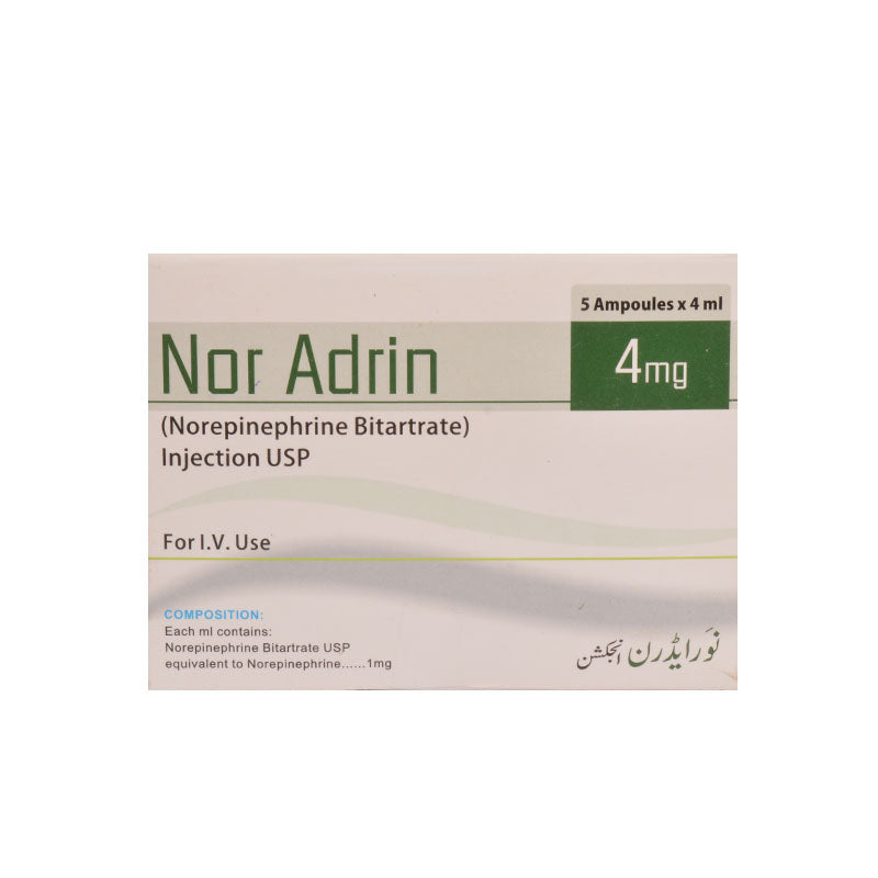 Nor-Adrin Injection 4mg 5 Ampx4ml