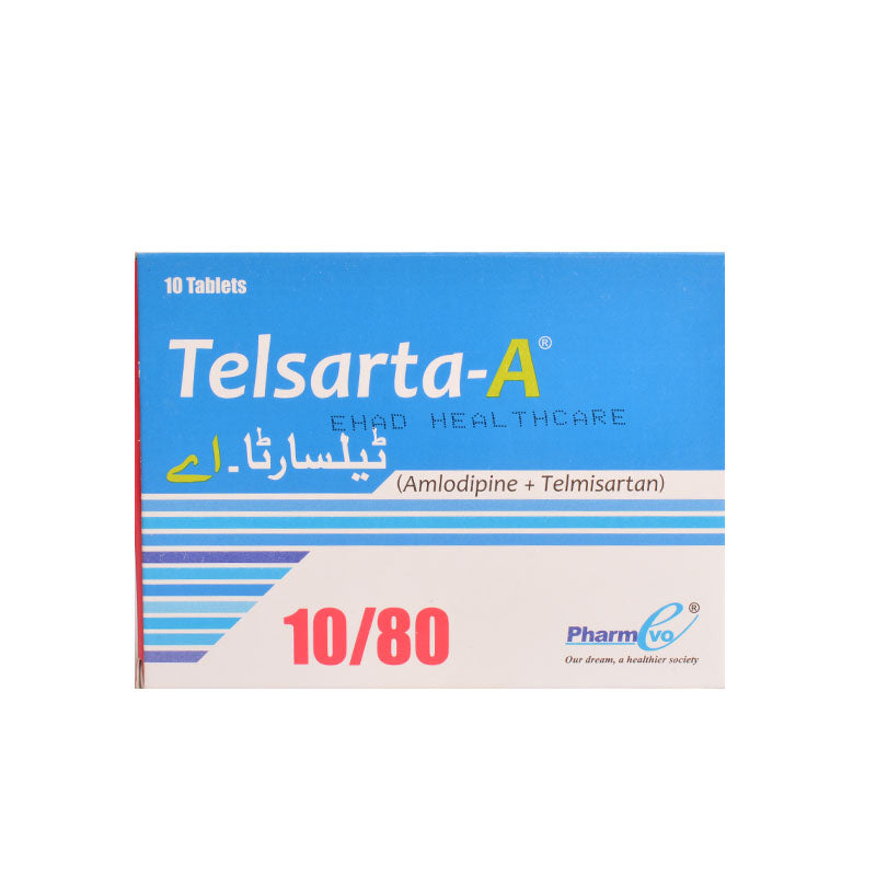 Telsarta-A 10/80mg Tablets (1 stripe)