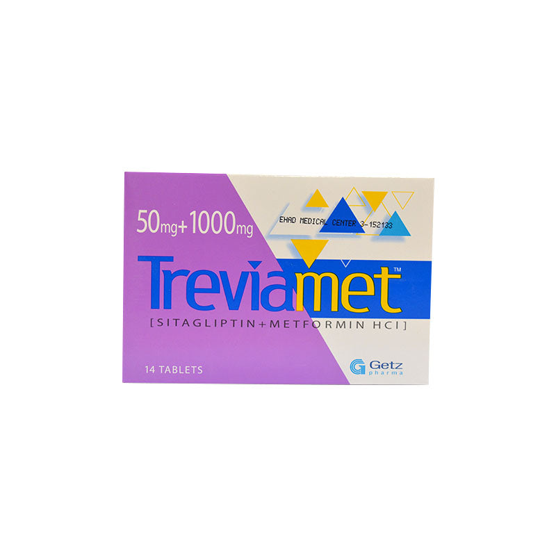 Treviamet Tablets 50mg/1000mg 7s