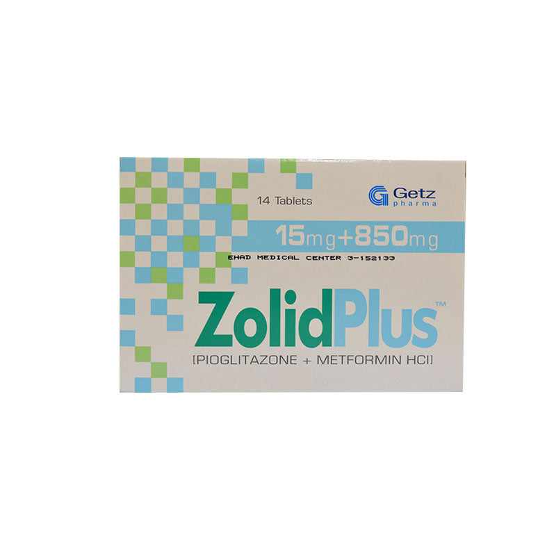 Zolid Plus Tablets 15/850mg 7s
