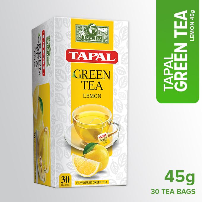 TAPAL GREEN TEA BAGS LEMON 30s