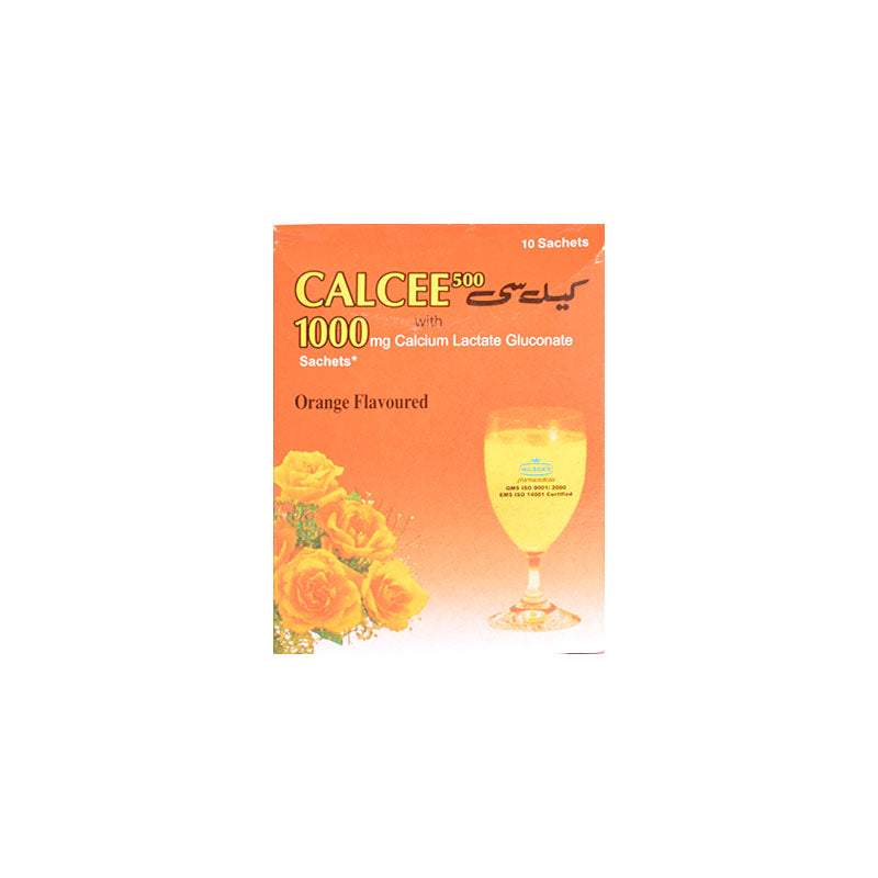 Calcee 1000mg Sachets Orange Flavoured