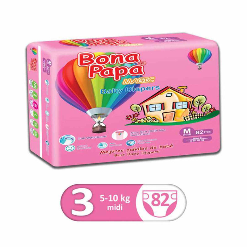 Bona Papa magic Baby Diapers Medi 88Pcs