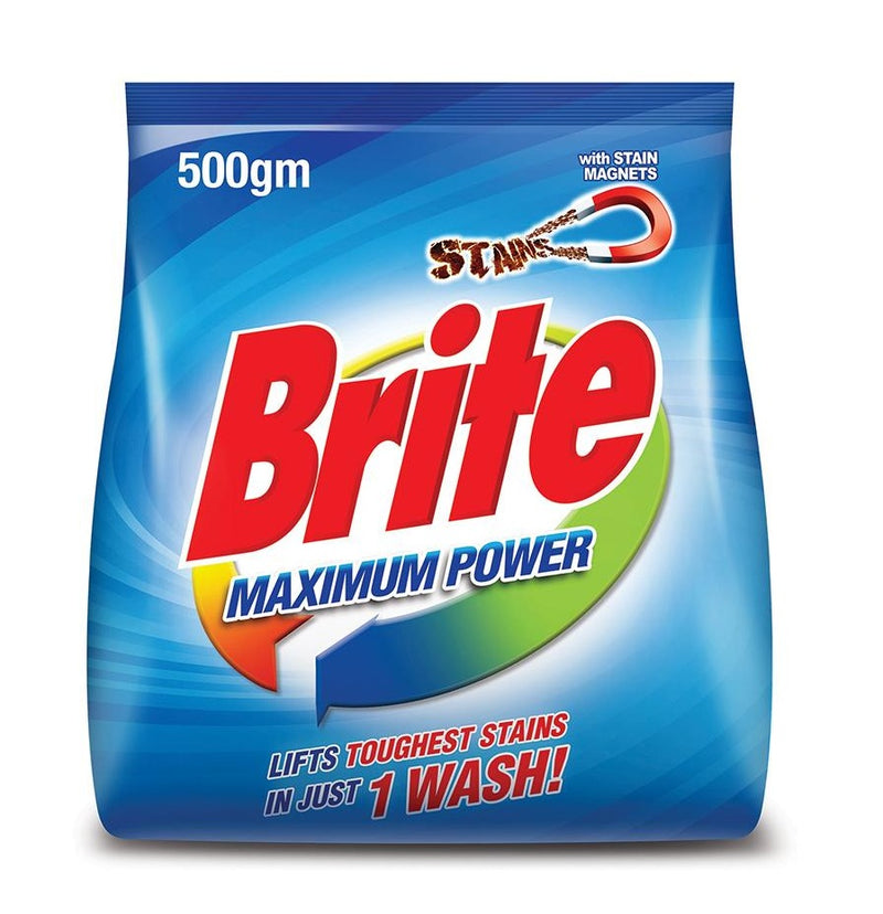 Brite Maximum Power Washing Powder 500G