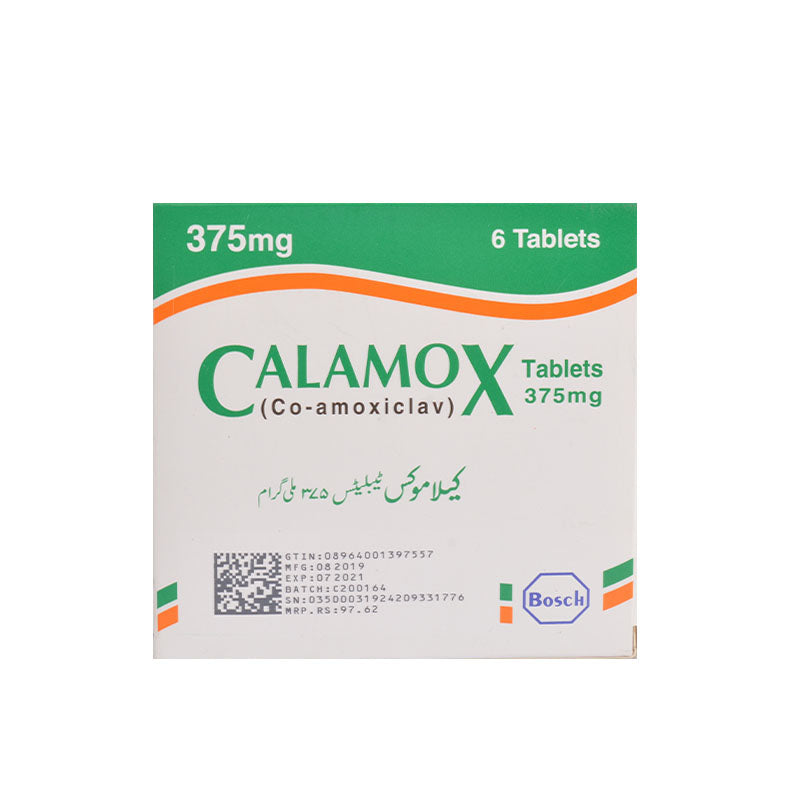 Calamox Tablets 375mg 6s