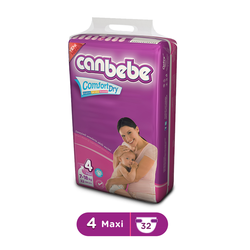 Canbebe Jumbo Maxi Diaper Size 4 58 Pcs (7-18Kg)