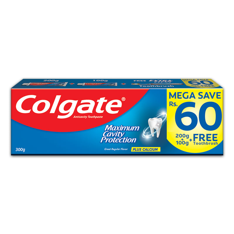 Colgate Maximum Cavity Protection Toothpaste 300g (Brush Pack)