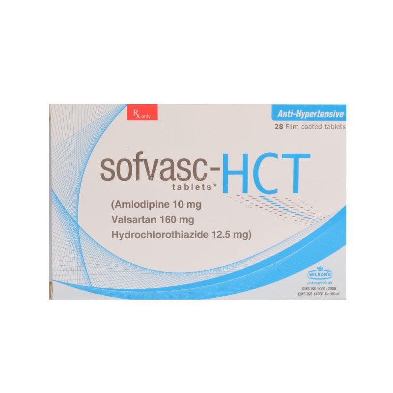 Sofvasc Hct 10/160/12.5mg Tablet