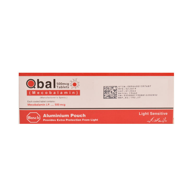 Qbal Tablets 500mcg 15s