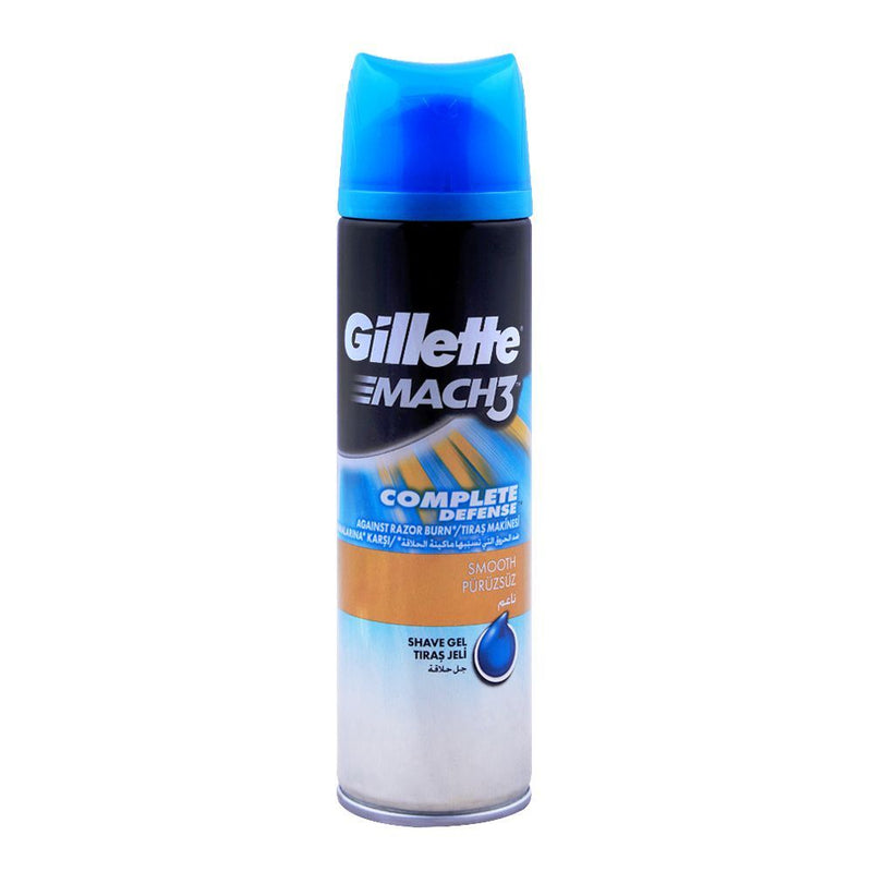 Gillette Mach 3 Complete Defense Smooth Shaving Gel 200ml