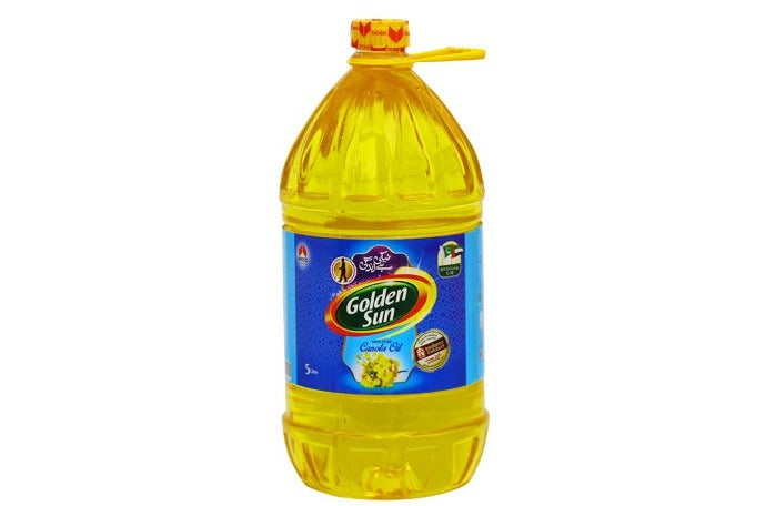 Golden Sun Canola Oil Bottle  5 litre