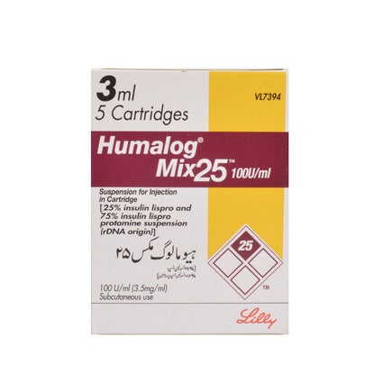 HUMALOG MIX 25 CARTRIDGE(3ML)-Box