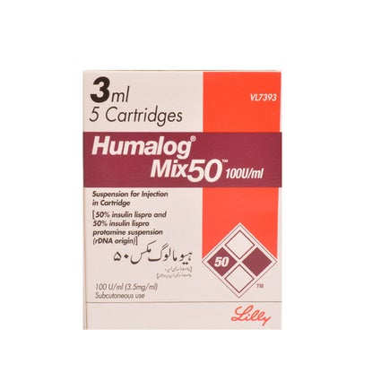 HUMALOG MIX 50 CARTRIDGE(3ML)-Box