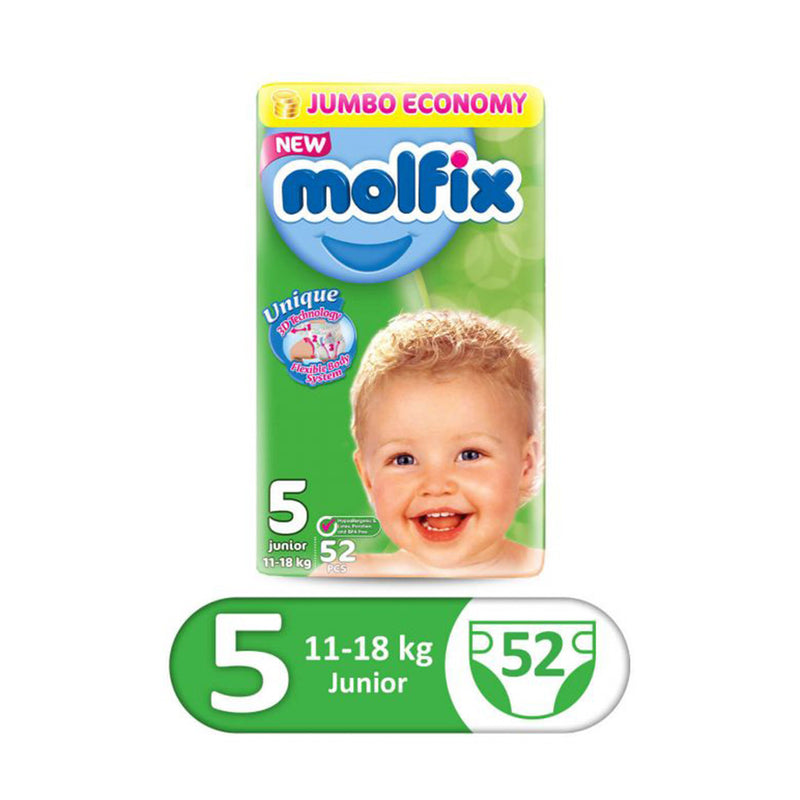 Molfix Baby Diapers 5 Junior 58pcs