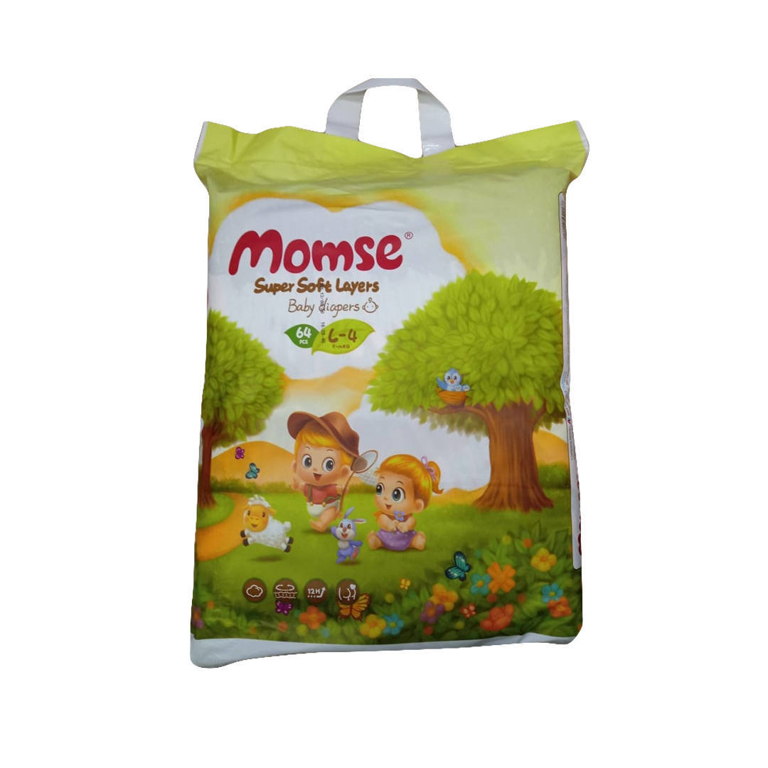 Momse Baby Diapers Large 64Pcs