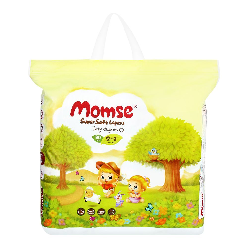 Momse Baby Diapers Small 80pcs