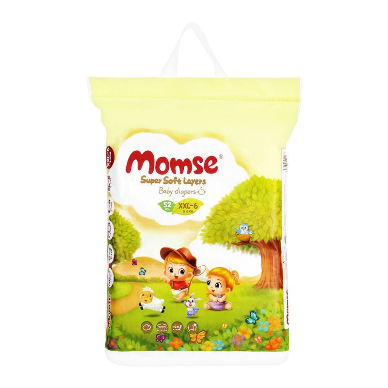Momse Baby Diapers XXLarge 52pcs