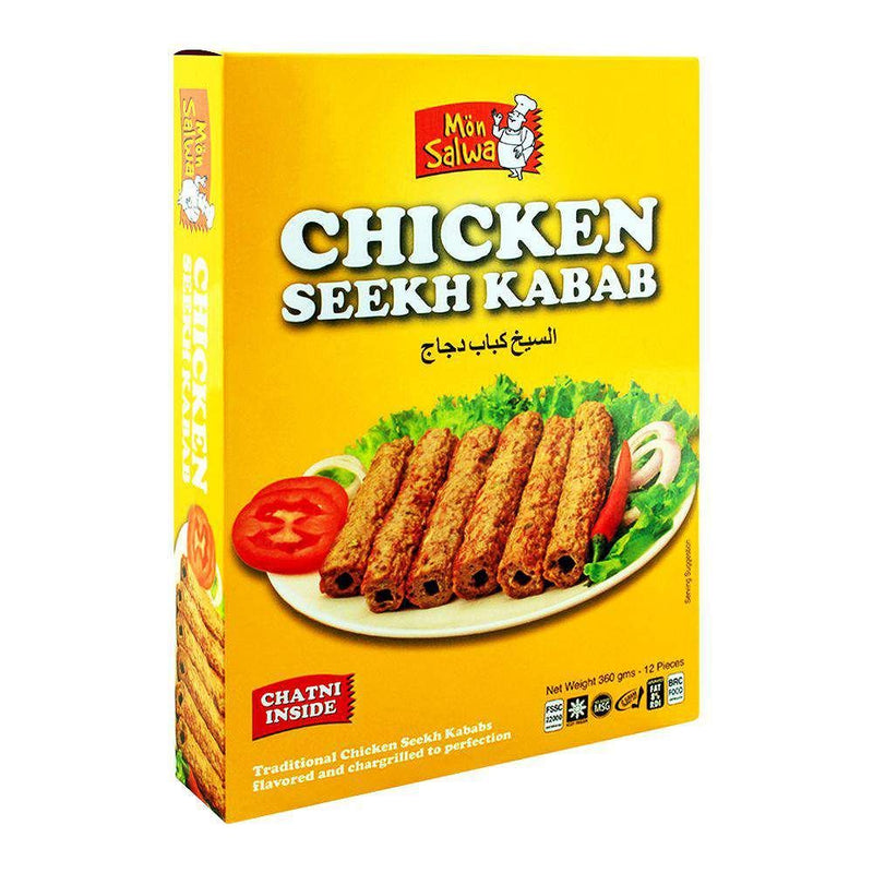 Mon Salwa Chicken Seekh Kabab 360gm 12Pieces