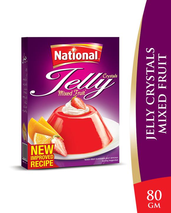 National Jelly Crystal Mix Fruit 80g Local