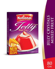 National Jelly Crystal Mix Fruit 80g Local