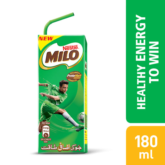 Nestle Milo Energy Hot Liquid Drink Tetra 180ml