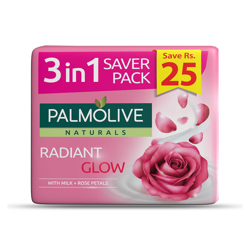 Palmolive Naturals Radiant Glow Soap (Saver Pack 3 in 1) 130g