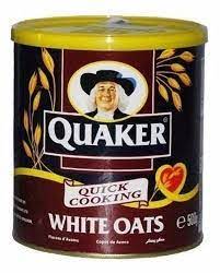 Quaker Brown Oats Porridge Cereal Tin 500gm