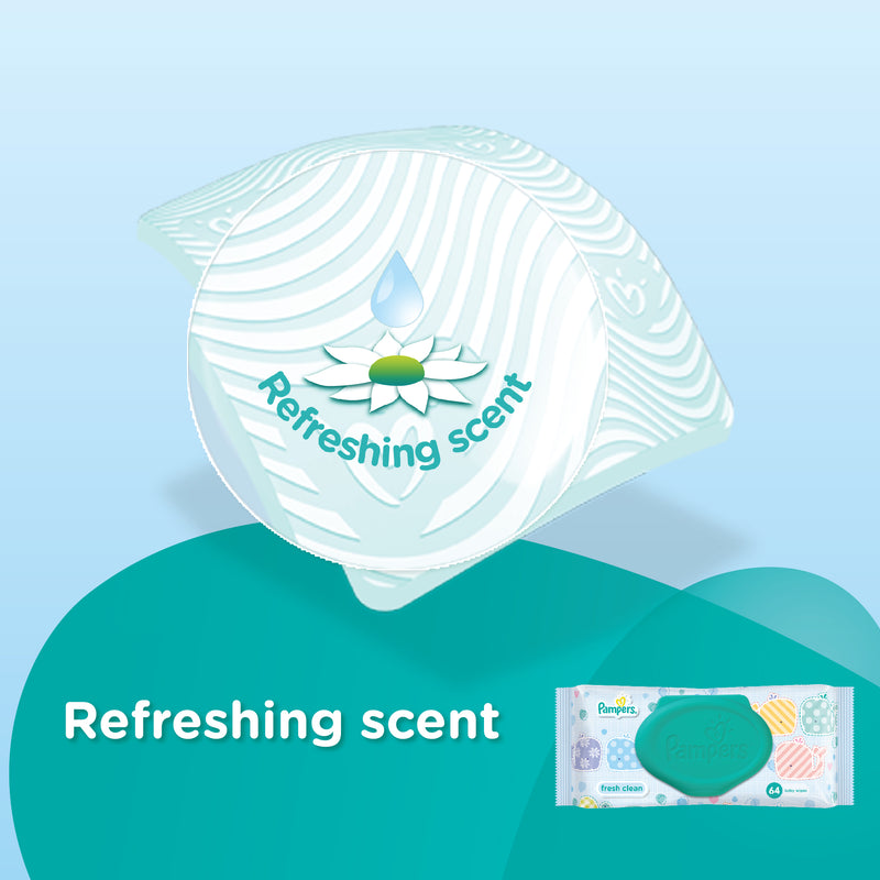 Pampers Baby Wipes Sensitive  56s