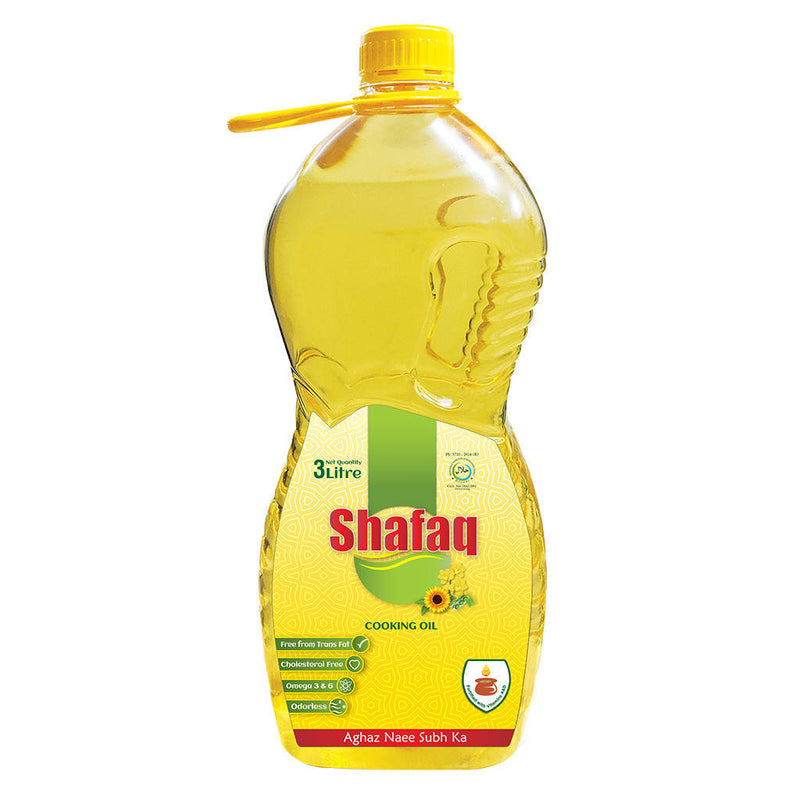 Shafaq cooking oil 3 litre Tin