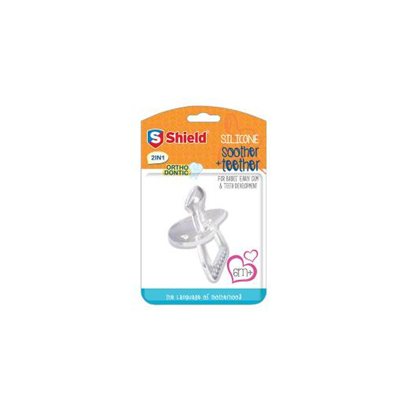 Shield Silicone Soother Teether Blister