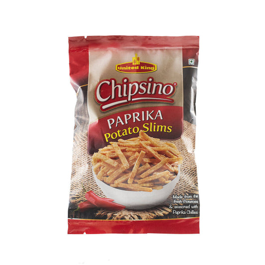 United King Chipsino Paprika Potato Slims Chips 70gm