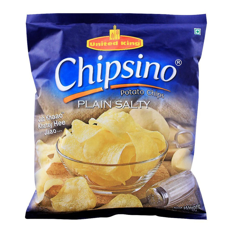 United King Chipsino Plain Salty Chips 100gm