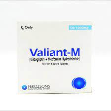 VALIANT M 50MG+1000MG TABLET