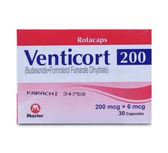 VENTICORT 200MCG/6MCG ROTACAPS-Box