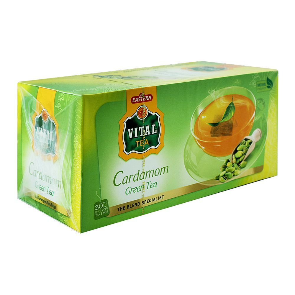 Vital Green Tea Bags Cardamom 30 pcs Box