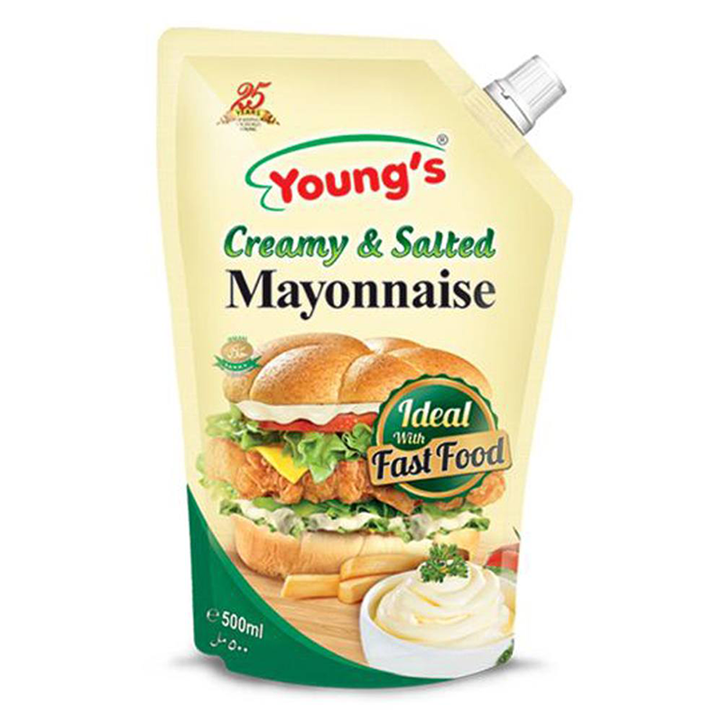 Youngs French Creamy & Salted Mayonnaise Pouch 1kg