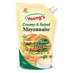 Youngs French Creamy & Salted Mayonnaise Pouch 1kg