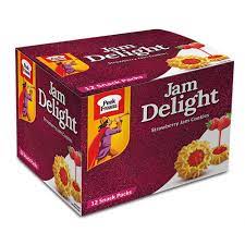 Peek Freans Jam Delight Strawberry Jam Cookies Snack Pack 12