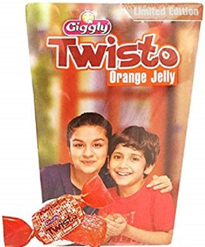 Giggly Twisto Orange Flavour Jelly Box