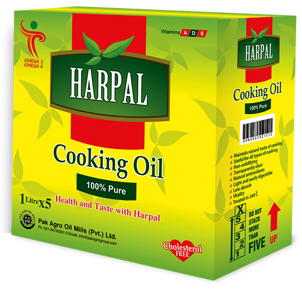 Harpal Cooking Oil Pouch 1 Litre X 5 Pouches